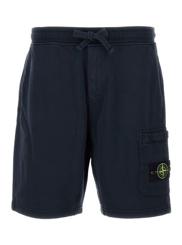 Shorts With Logo In Cotton Man - Stone Island - Modalova