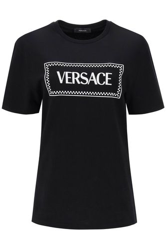 Versace Embroidered Logo T-shirt - Versace - Modalova
