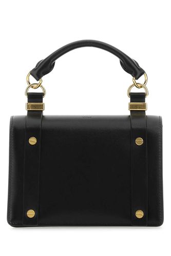 Black Leather Small Ora Handbag - Chloé - Modalova
