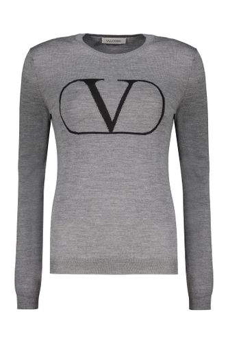 Long Sleeve Crew-neck Sweater - Valentino Garavani - Modalova