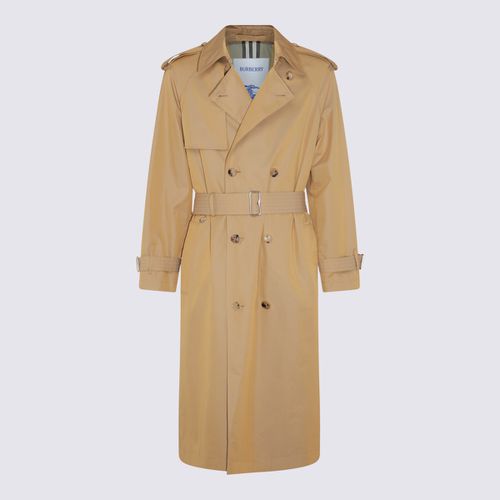 Burberry Beige Cotton Trench Coat - Burberry - Modalova