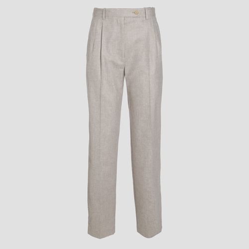 Light Grey Wool Norbert Pants - The Row - Modalova