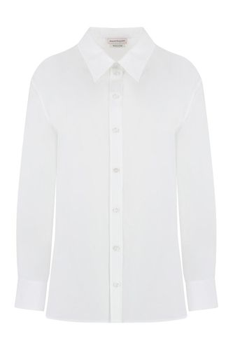 Long Sleeved Poplin Shirt - Alexander McQueen - Modalova