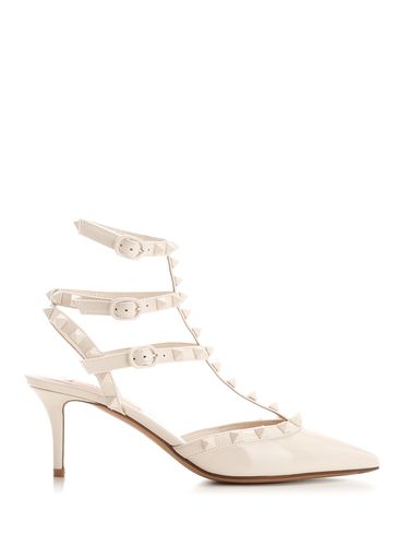 Ivory rockstud Slingback - Valentino Garavani - Modalova