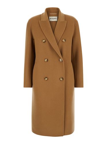 Double-breasted Coat With Peak Revers In Wool Woman - Roy Rogers - Modalova