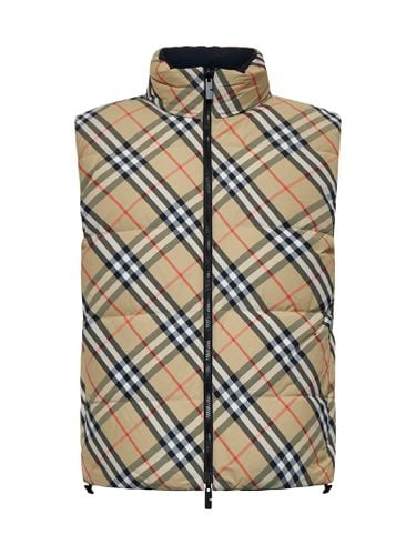 Checked Zipped Reversible Padded Gilet - Burberry - Modalova