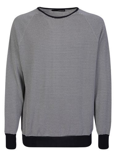 Lardini Striped Blue Sweatshirt - Lardini - Modalova