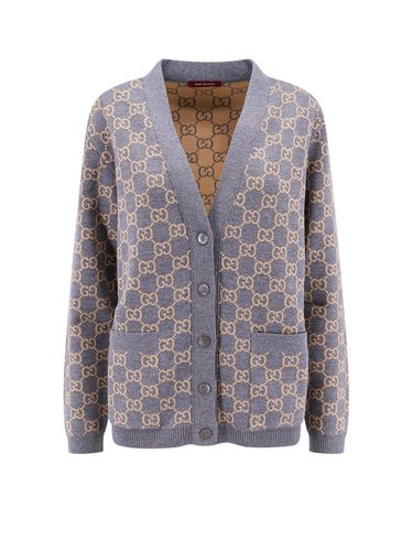 Monogrammed Intarsia Button-up Cardigan - Gucci - Modalova