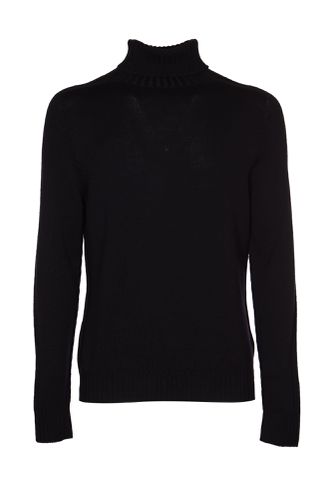 Turtleneck Rib Trim Knit Pullover - Dondup - Modalova