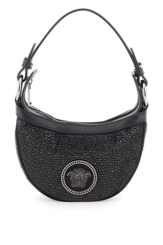 Crystal Repeat Mini Hobo Bag - Versace - Modalova