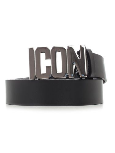 Dsquared2 Icon Logo Buckle Belt - Dsquared2 - Modalova