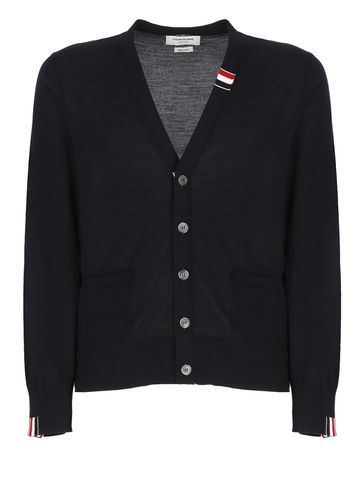 Jersey Stitch V-neck Cardigan - Thom Browne - Modalova