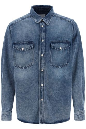 Long-sleeved Button-up Denim Shirt - Isabel Marant - Modalova