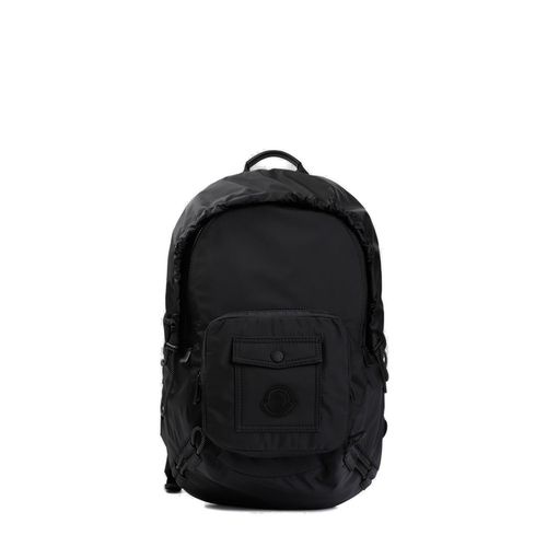 Moncler Logo Patch Zip-up Backpack - Moncler - Modalova