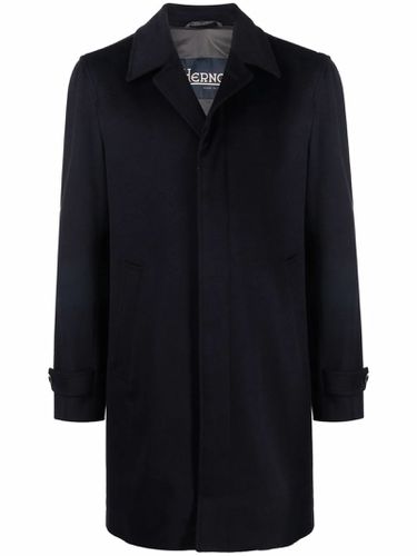 Herno Coat In Brushed Cashmere Wool - Herno - Modalova