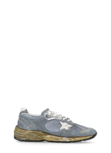 Running Dad Net And Suede Upper Leather Star And Heel Suede Spur - Golden Goose - Modalova