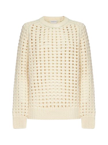 Openknitted Crewneck Jumper - Bottega Veneta - Modalova