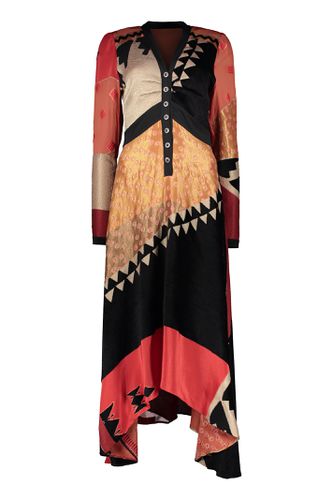 Etro Asymmetric Silk Blend Dress - Etro - Modalova