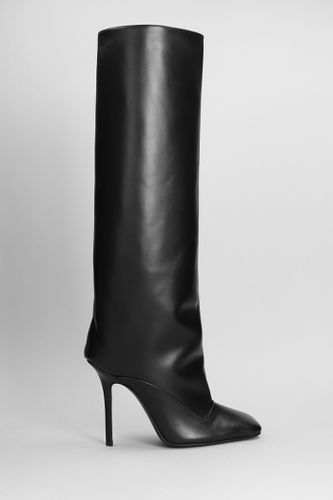 Sienna High Heels Boots In Black Leather - The Attico - Modalova