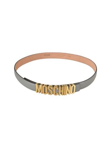 Moschino Lettering Logo Belt - Moschino - Modalova