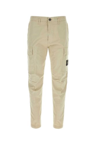 Sand Stretch Cotton Cargo Pant - Stone Island - Modalova