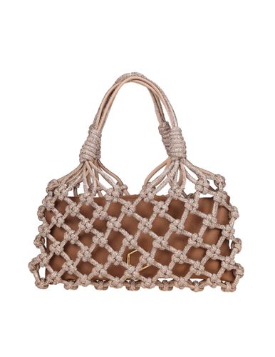 Lola Baguette Jewel Bag Woven With Crystals - Hibourama - Modalova