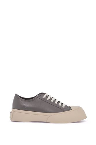 Elegant Gray Calfskin Mens Sneakers - Marni - Modalova