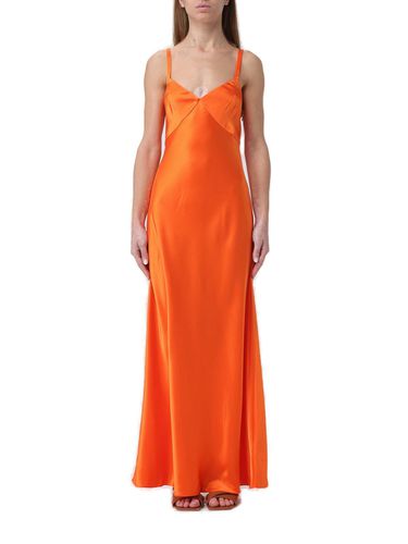 V-neck Midi Satin Slip Dress - Polo Ralph Lauren - Modalova