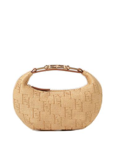 Jacquard Zipped Handbag - Elisabetta Franchi - Modalova