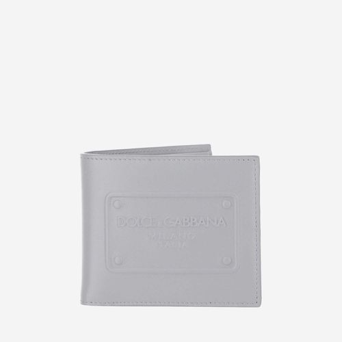 Calfskin Leather Bifold Wallet - Dolce & Gabbana - Modalova