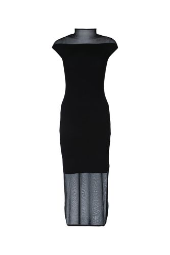 Sheer Viscose Knit Midi Dress - Calvin Klein - Modalova