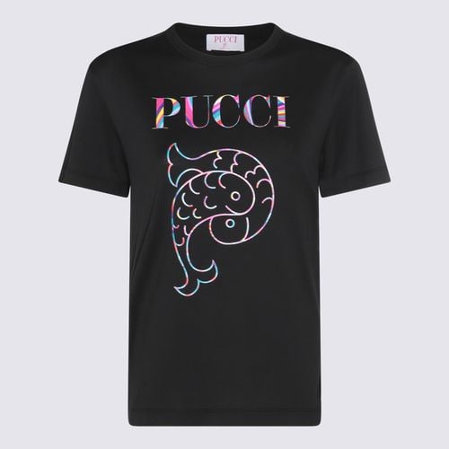 Pucci Black Cotton T-shirt - Pucci - Modalova
