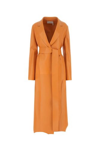 Chloé Orange Leather Coat - Chloé - Modalova