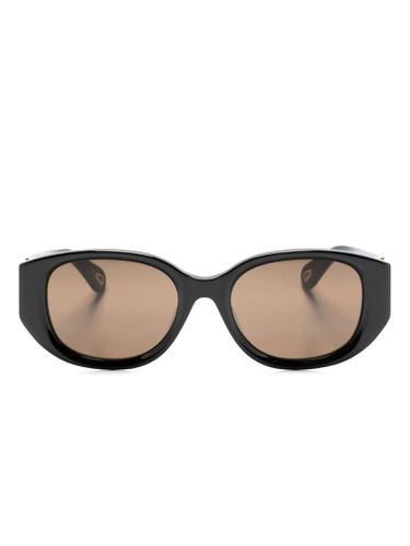 Chloé Black Oval-frame Sunglasses - Chloé - Modalova