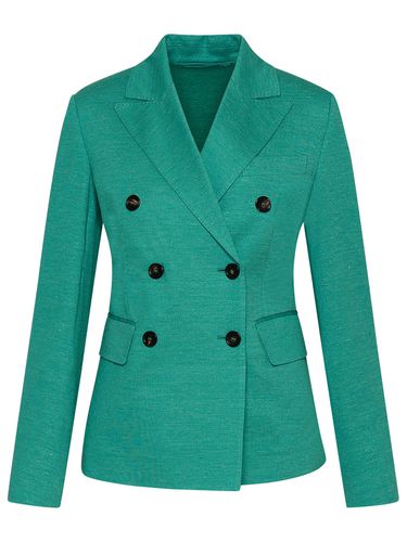 Cashmere Green Cotton Blend Zirlo Blazer Jacket - Max Mara - Modalova