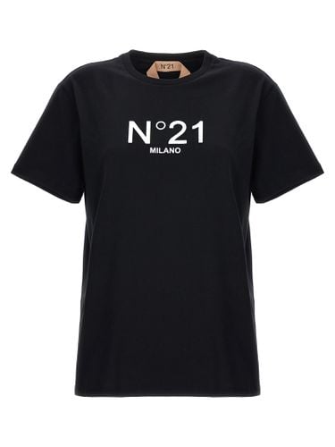 N.21 Flocked Logo T-shirt - N.21 - Modalova