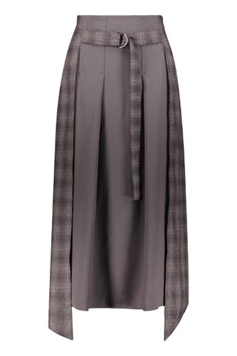 Pleated Asymmetrical Skirt - Lorena Antoniazzi - Modalova