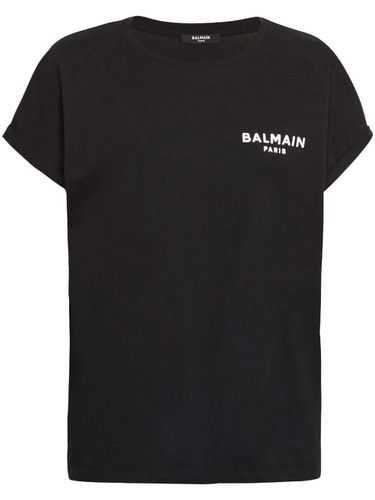 Balmain Flock Detail T-shirt - Balmain - Modalova