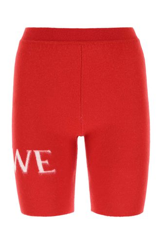 Loewe Red Wool Blend Leggings - Loewe - Modalova