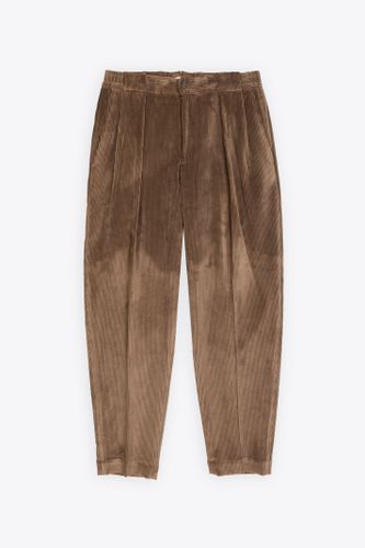 Pantaloni Brown corduroy pant with front pleats - Portobello - Briglia 1949 - Modalova