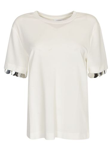 Round Neck Embellished Regular T-shirt - Paco Rabanne - Modalova