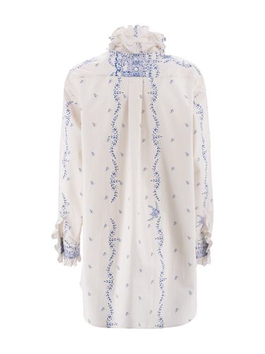 Floral-print Cotton Shirt Dress - Philosophy di Lorenzo Serafini - Modalova