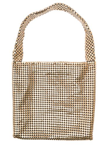Pixel Gold-tone Tote Bag In Metallic Mesh Woman - Paco Rabanne - Modalova