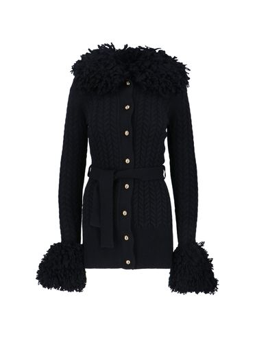 Long Cardigan With Wool And Cashmere Fringes - Patou - Modalova