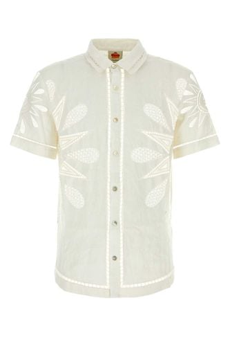 White Linen Sunset Richelieu Shirt - Farm Rio - Modalova