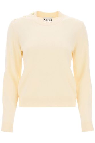 Ganni O-neck Shirt - Ganni - Modalova