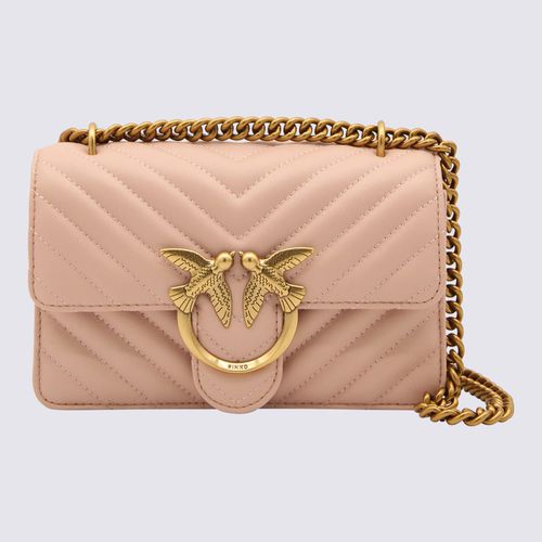 Light Pink Leather Love Mini Icon Simply Shoulder Bag - Pinko - Modalova