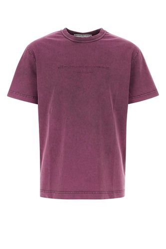 Purple Cotton T-shirt - Alexander Wang - Modalova