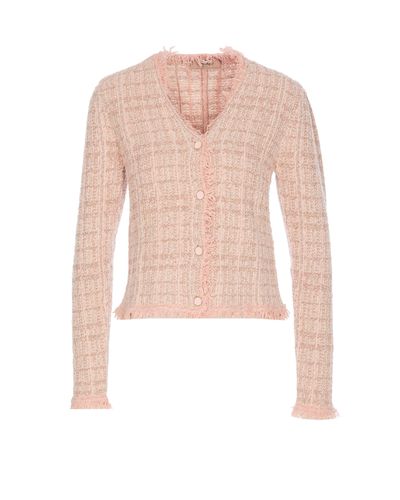 TwinSet Jacquard Lurex Knit Jacket - TwinSet - Modalova