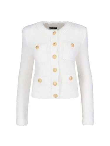 Balmain Four Pockets Cropped Jacket - Balmain - Modalova